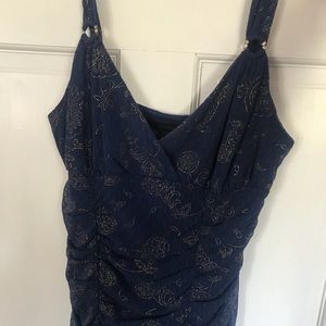 Express blue formal tank
